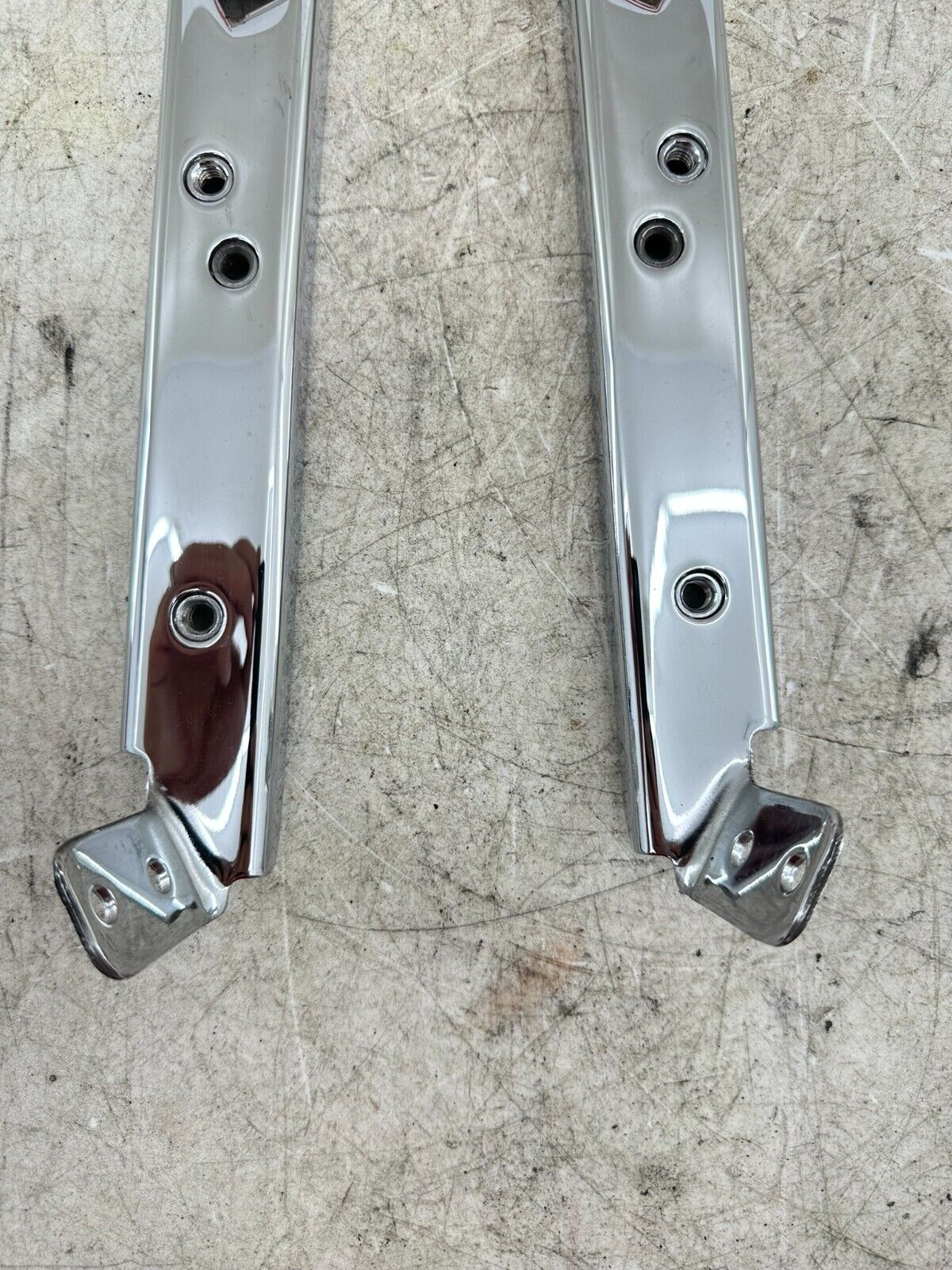 2007 Harley Electra Glide CVO Chrome Saddlebag Mounting Bars Frame