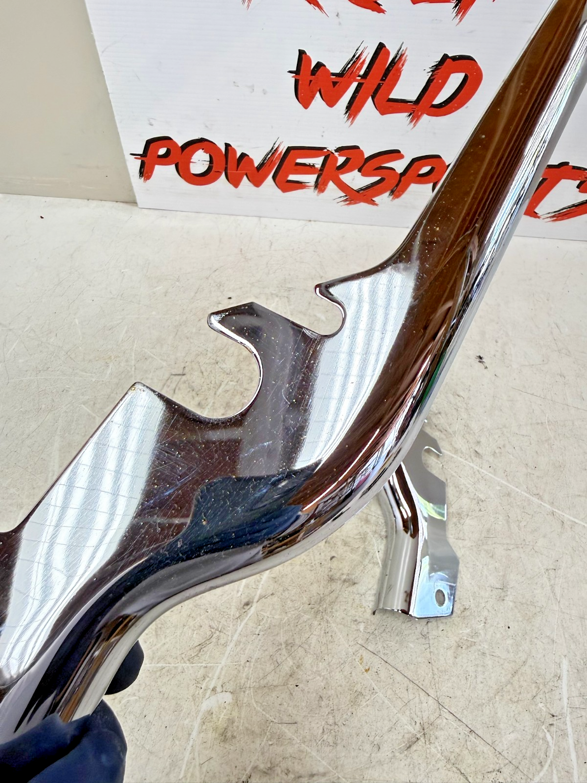 1995 HARLEY FLH ELECTRA GLIDE Rear Fender Frame Strut Arm Chrome Covers