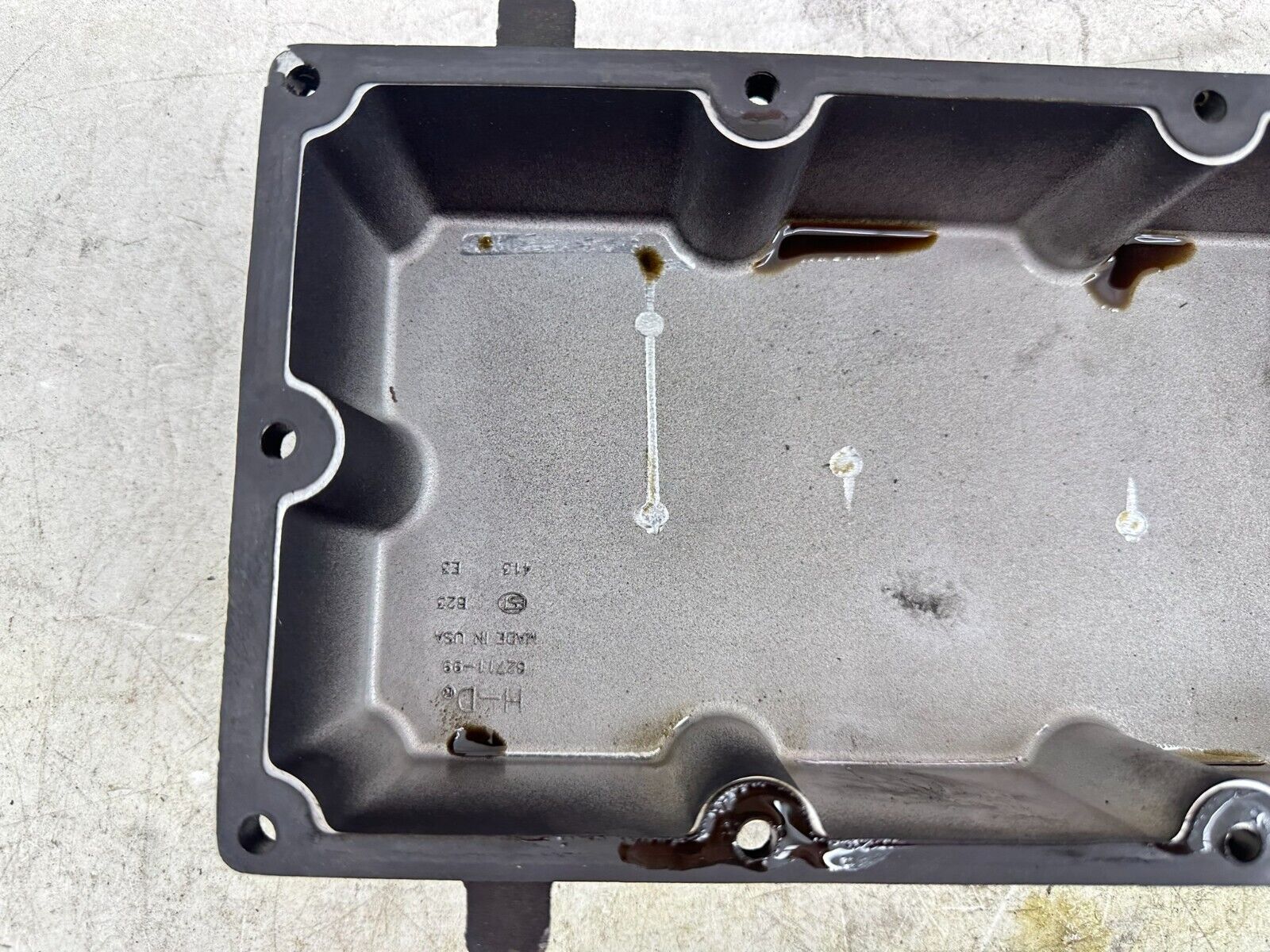 2003 HARLEY ELECTRA GLIDE classic Transmission Bottom Case Oil Pan + Baffle