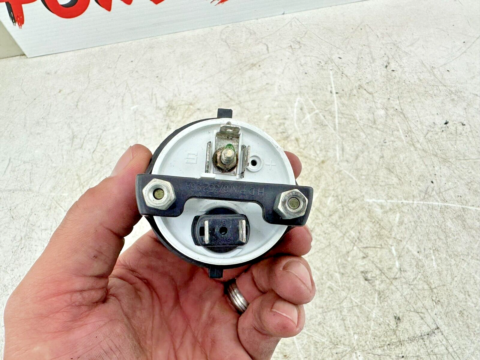 2007 Harley Electra Glide CVO Fuel Gas Gauge Chrome Face