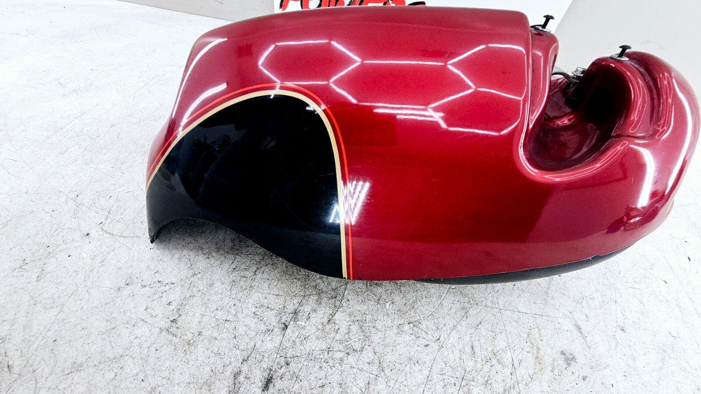 1998 HARLEY FLH ELECTRA GLIDE Left Lower Leg Fairing Cowl Panel RED BLACK OEM HD
