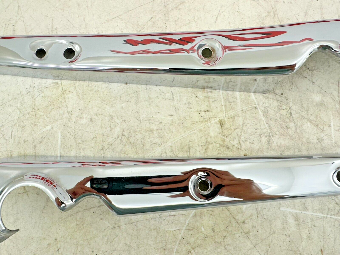 2008 HARLEY SPORTSTER CUSTOM Chrome Rear Fender Frame Strut Arm Covers