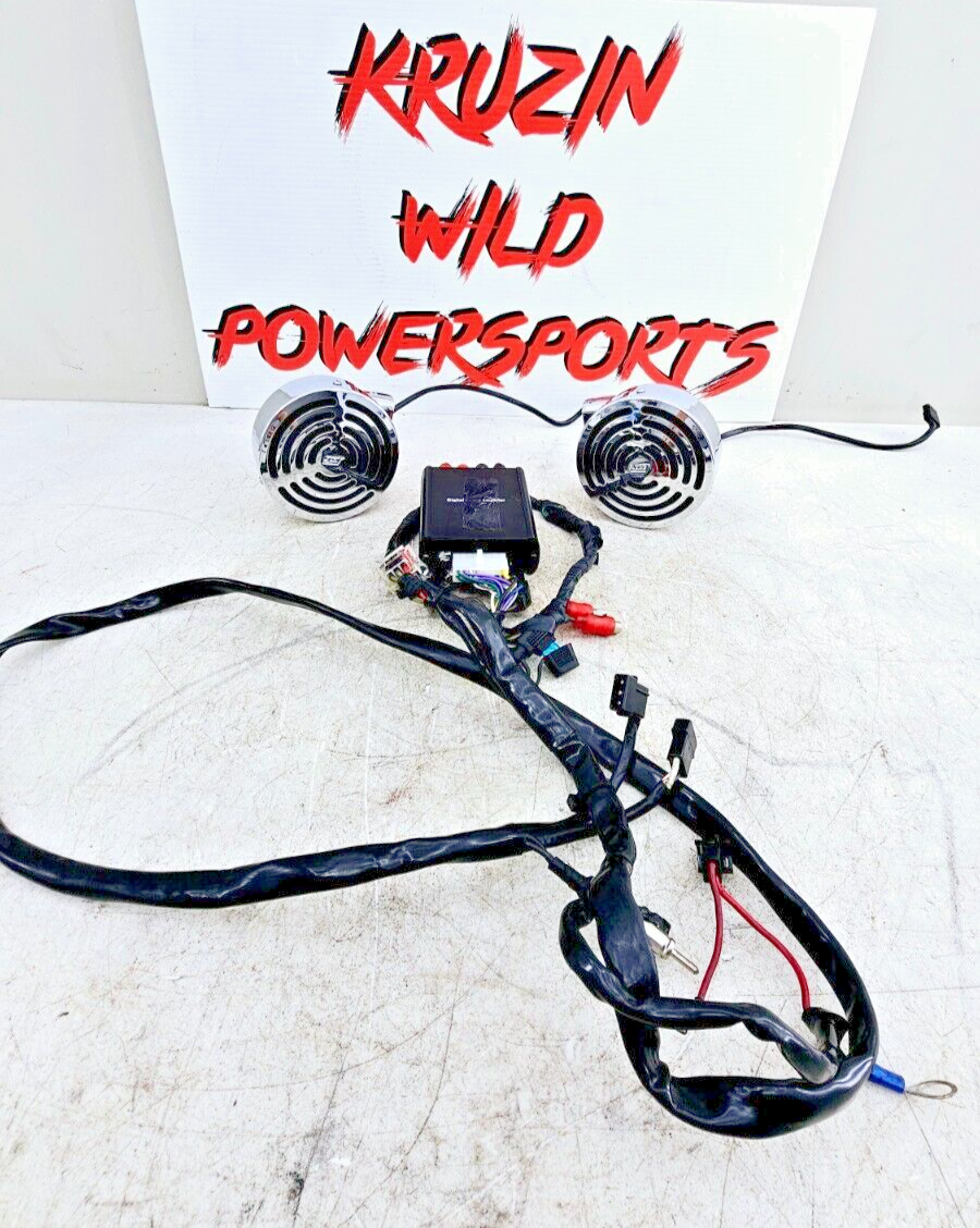 1999 HARLEY DYNA CONVERTIBLE J&M Handlebar Mounted Stereo Radio Bluetooth