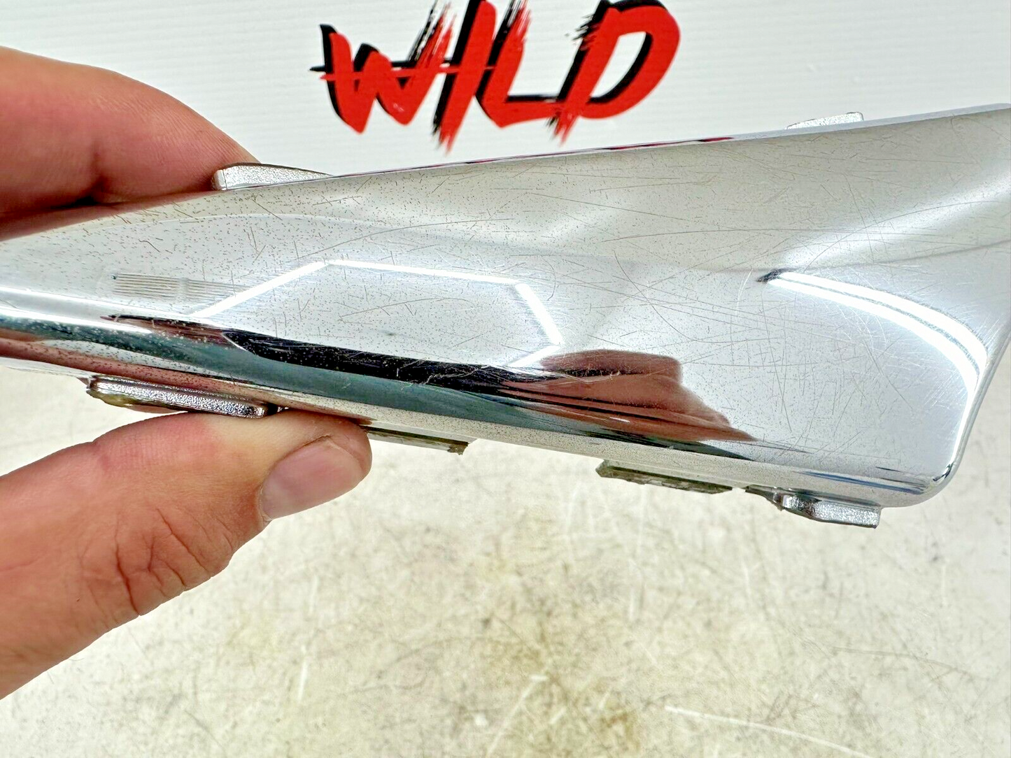2003 Harley Davidson V Rod VRSCA Chrome Left Side Triangle Cover Panel