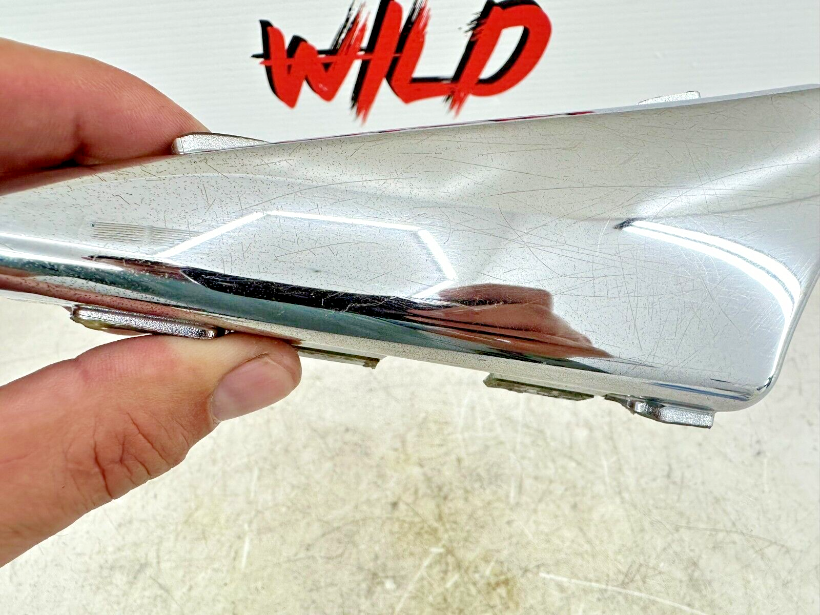 2003 Harley Davidson V Rod VRSCA Chrome Left Side Triangle Cover Panel