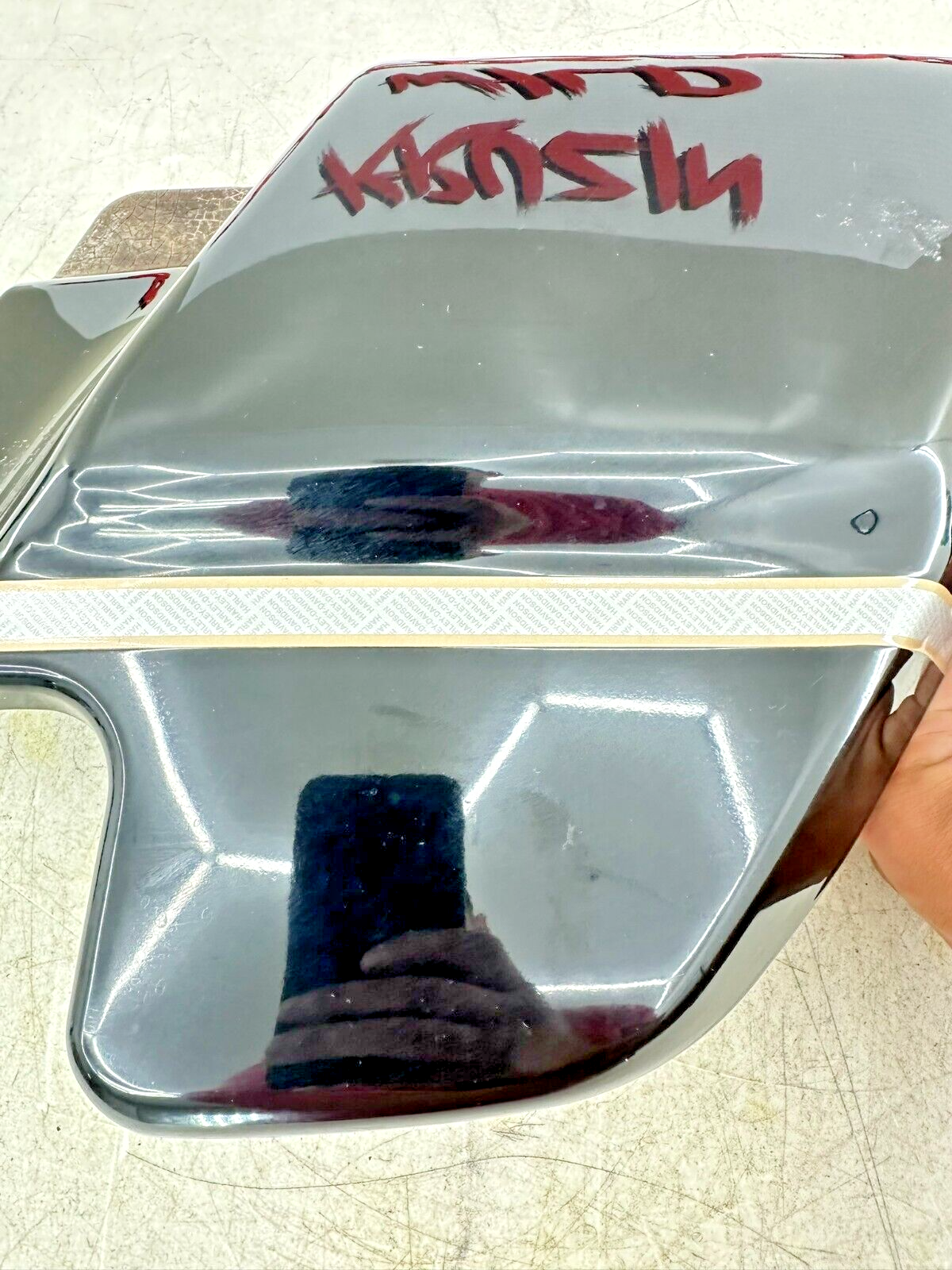 2003 HARLEY ELECTRA GLIDE classic Right Side Cover Black Anniversary Paint