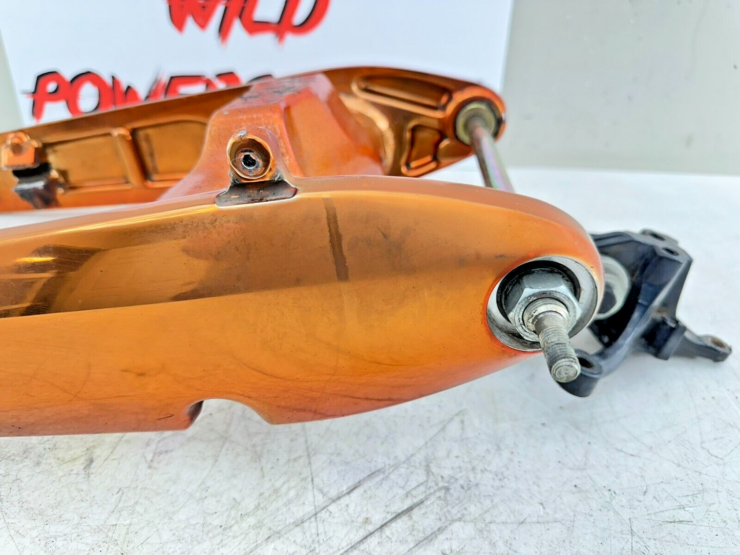 2006 Victory Kingpin Swingarm Fork + Shock Linkage Orange