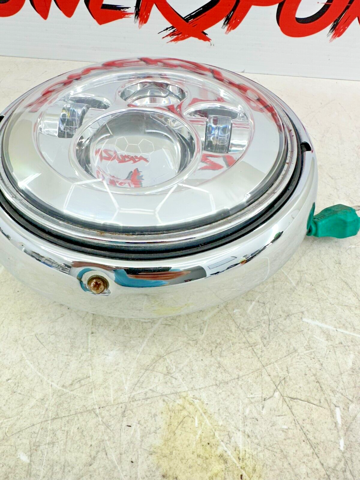 2003 HARLEY ELECTRA GLIDE classic LED Headlight Head Light W/ Chrome Trim Ring