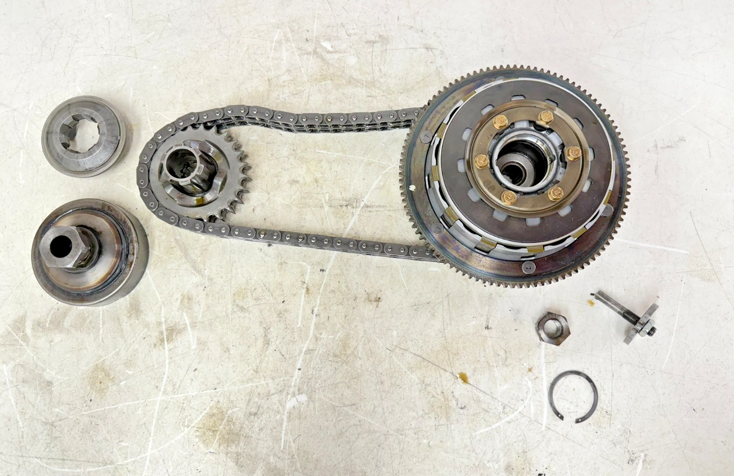 2003 HARLEY DYNA WIDE GLIDE Complete Primary Drive Clutch Compensator Chain
