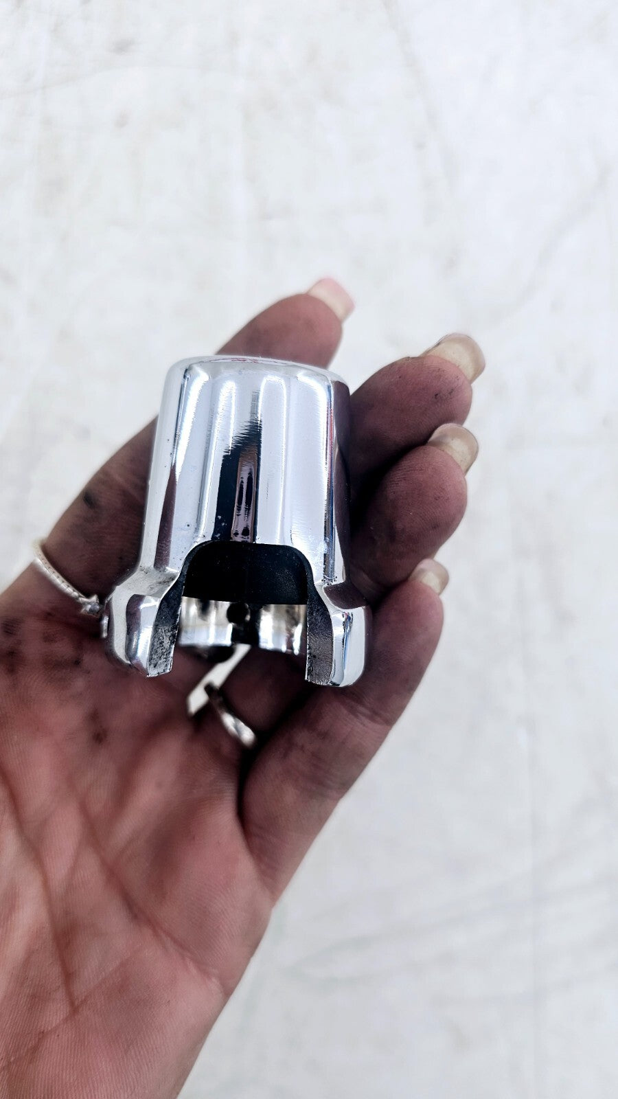 1997 HARLEY SOFTAIL Oil Pressure Sending Unit Chrome Cover