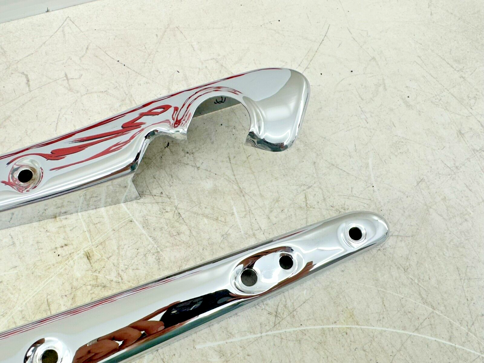 2008 HARLEY SPORTSTER CUSTOM Chrome Rear Fender Frame Strut Arm Covers