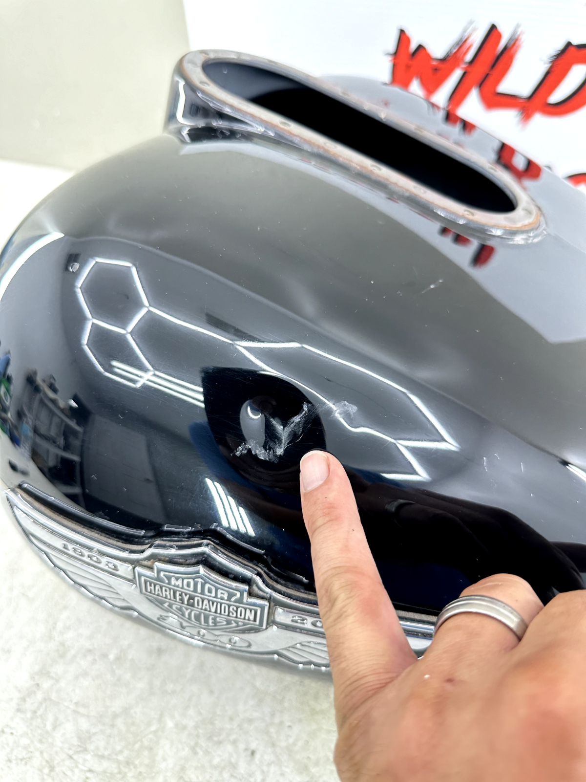 2003 HARLEY ELECTRA GLIDE  100 Anniversary Gas Fuel Tank Carburated Black