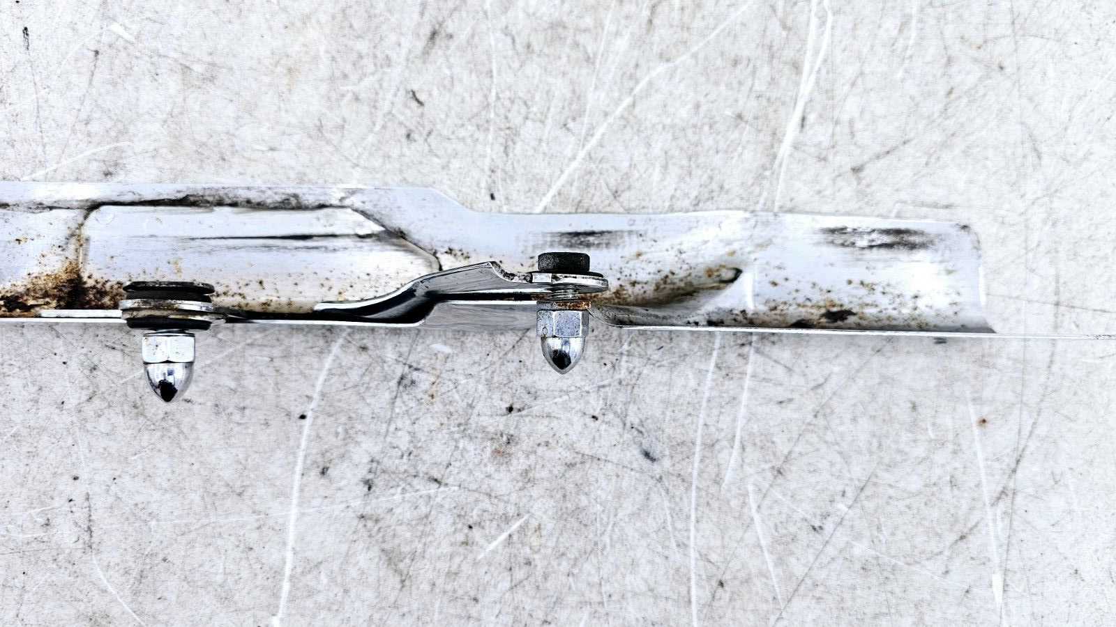 1999 HARLEY SOFTAIL Chrome Upper Belt Cover Guard + Black Lower