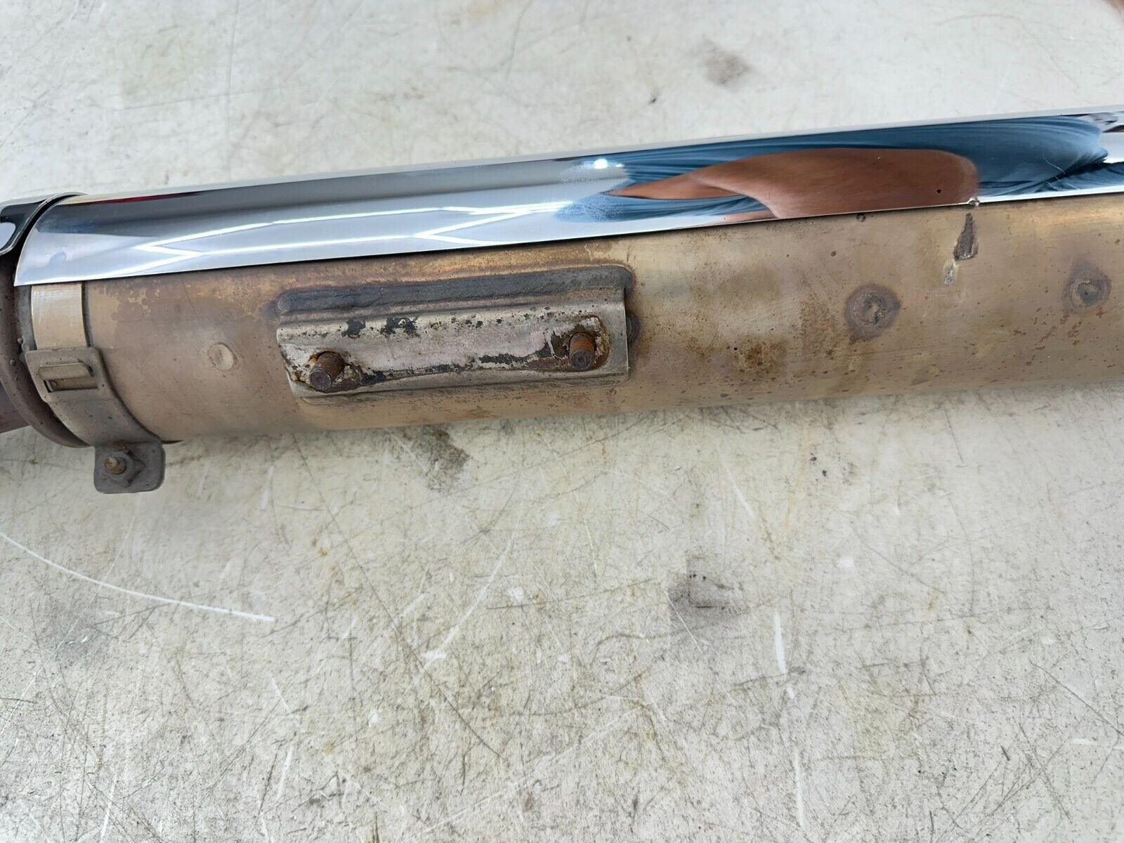 1999 HONDA VALKYRIE INTERSTATE Chrome Right Exhaust Header Pipe System Nice