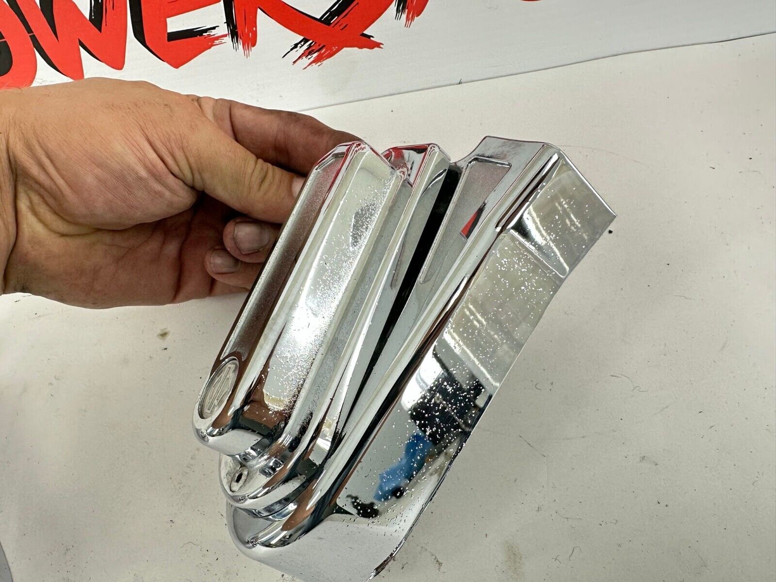 2005 HARLEY DAVIDSON SOFTAIL Chrome Rear Axle Swing Arm Covers