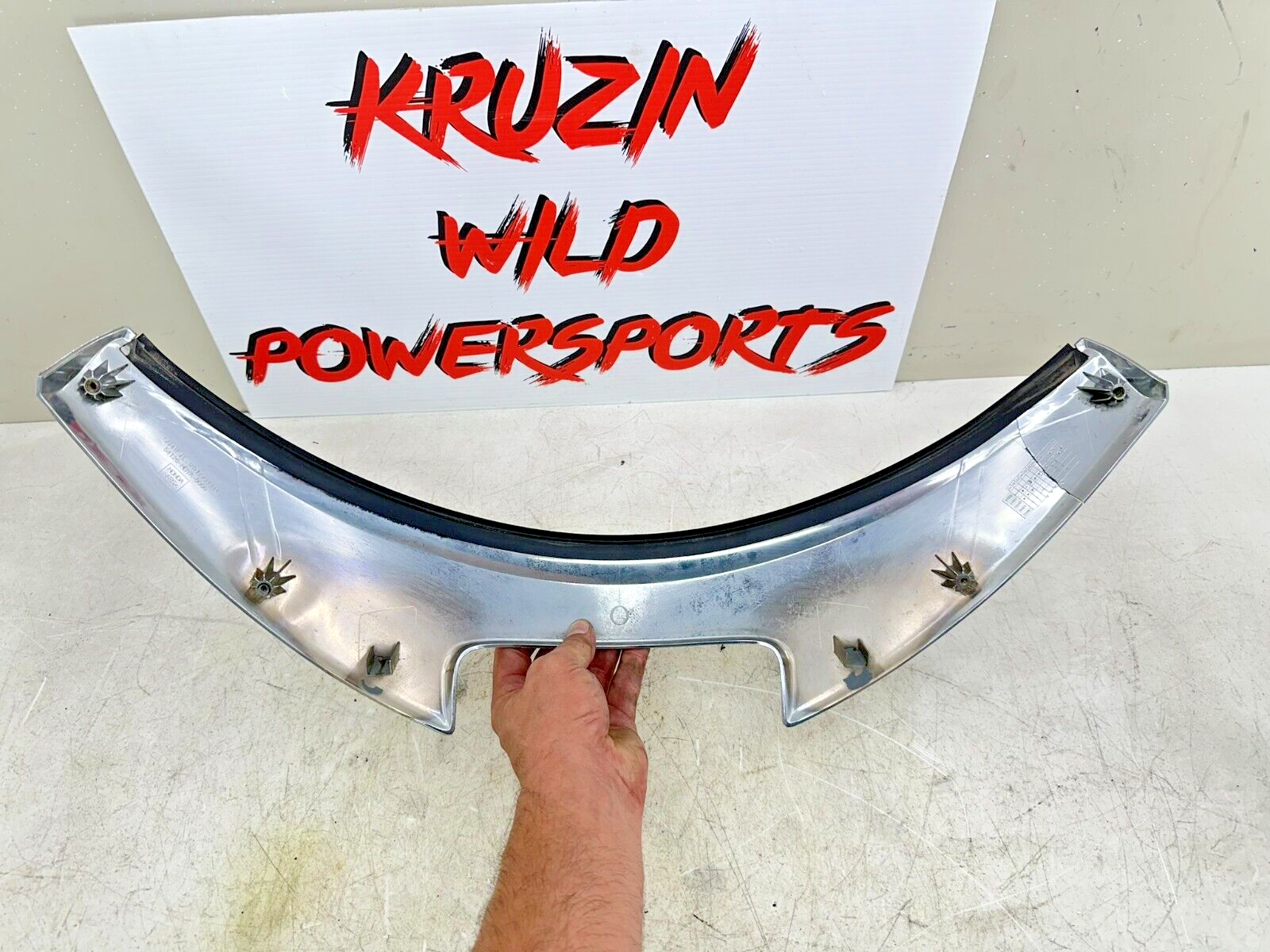 1999 HONDA VALKYRIE INTERSTATE  Chrome Upper Fairing Windshield Trim Garnish
