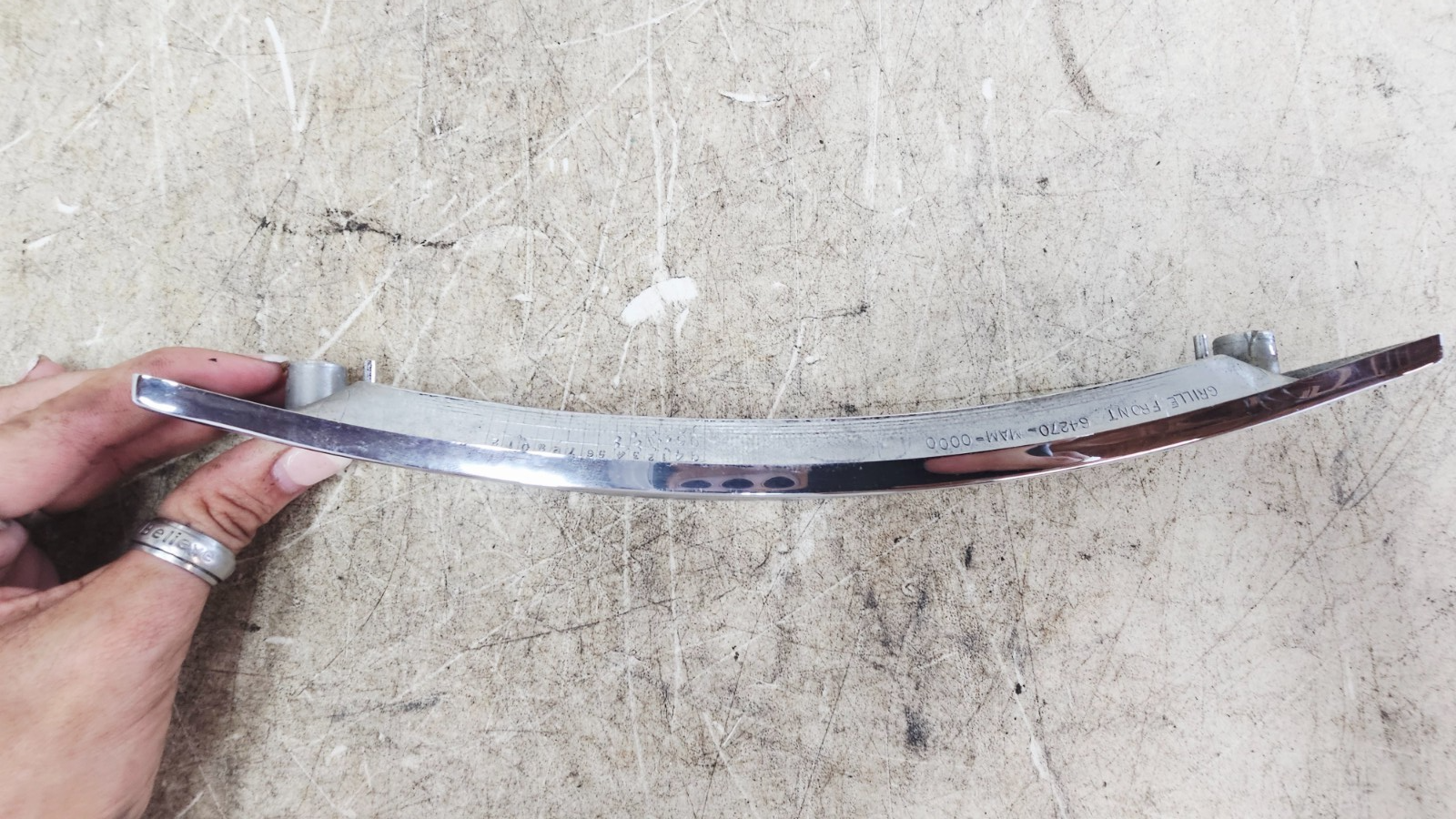 1995 HONDA GOLDWING GL1500 Front Lower Headlight Grille Trim Chrome