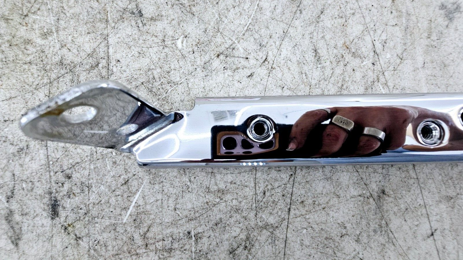 1998 HARLEY FLH ELECTRA GLIDE Chrome Saddlebag Mounting Bracket Arm Bars