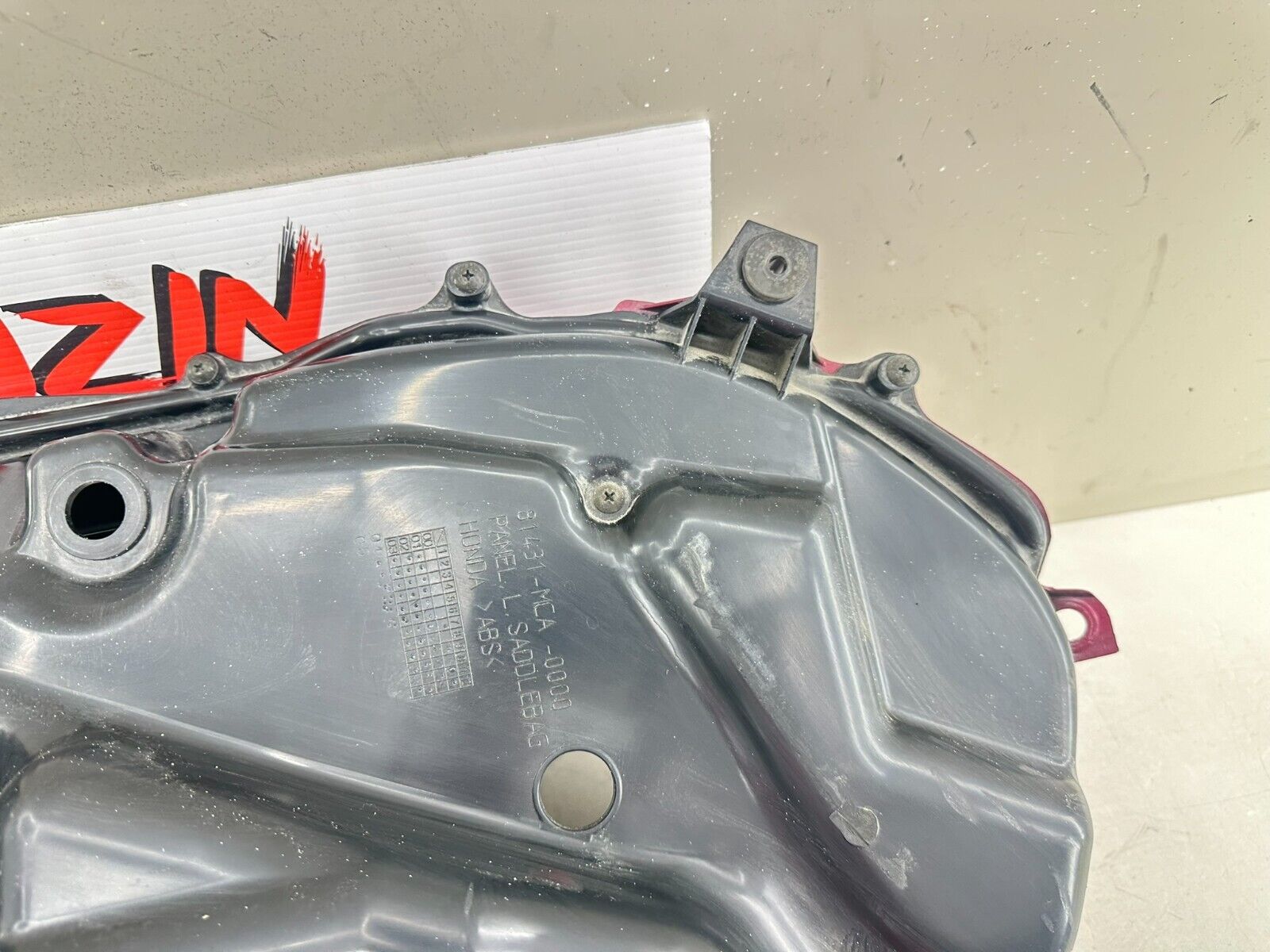 2004 Honda Goldwing GL1800 Left Inner Saddlebag Housing Case Panel