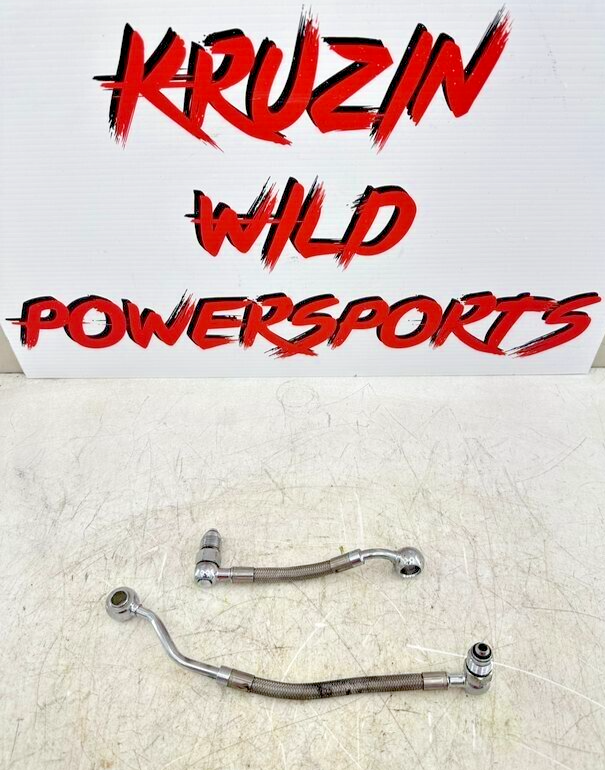 1999 HARLEY FLH ELECTRA GLIDE OEM HD Braided Fuel Lines Pipes