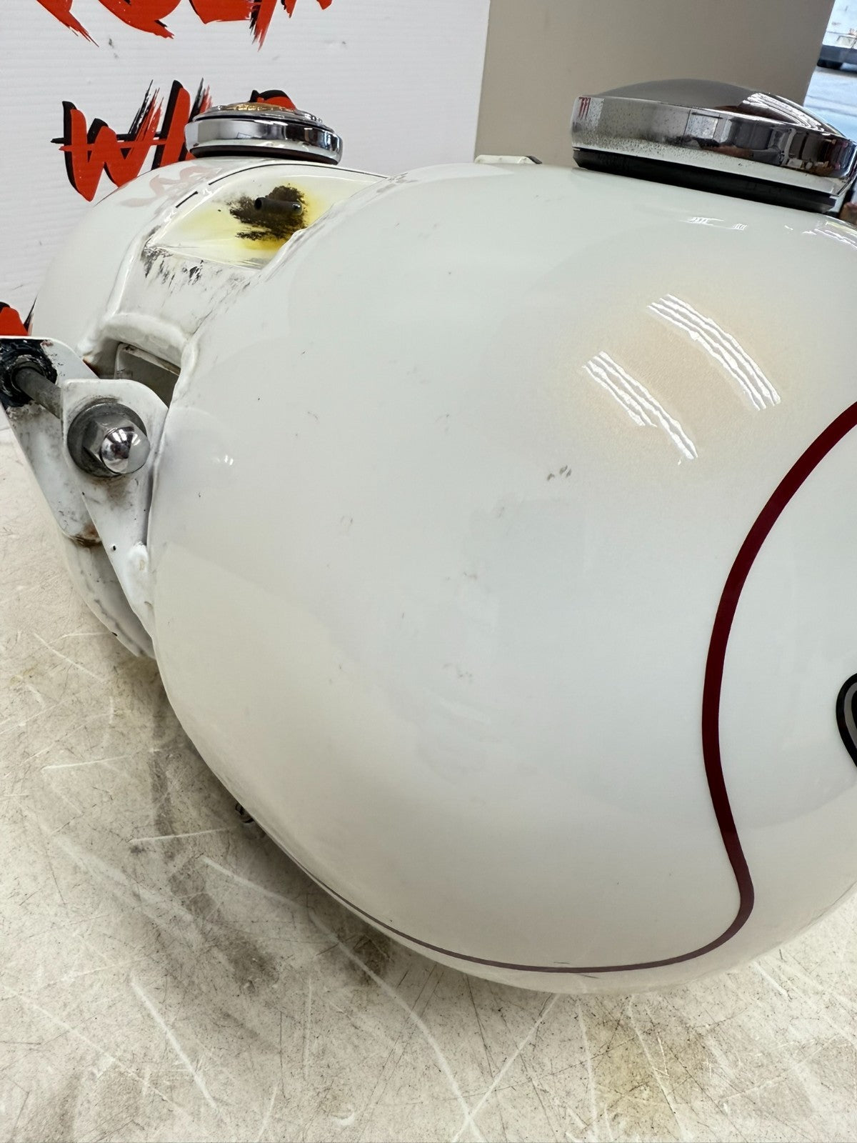 2003 HARLEY DYNA WIDE GLIDE OEM HD Gas Fuel Tank Pearl White 100th Anniversary