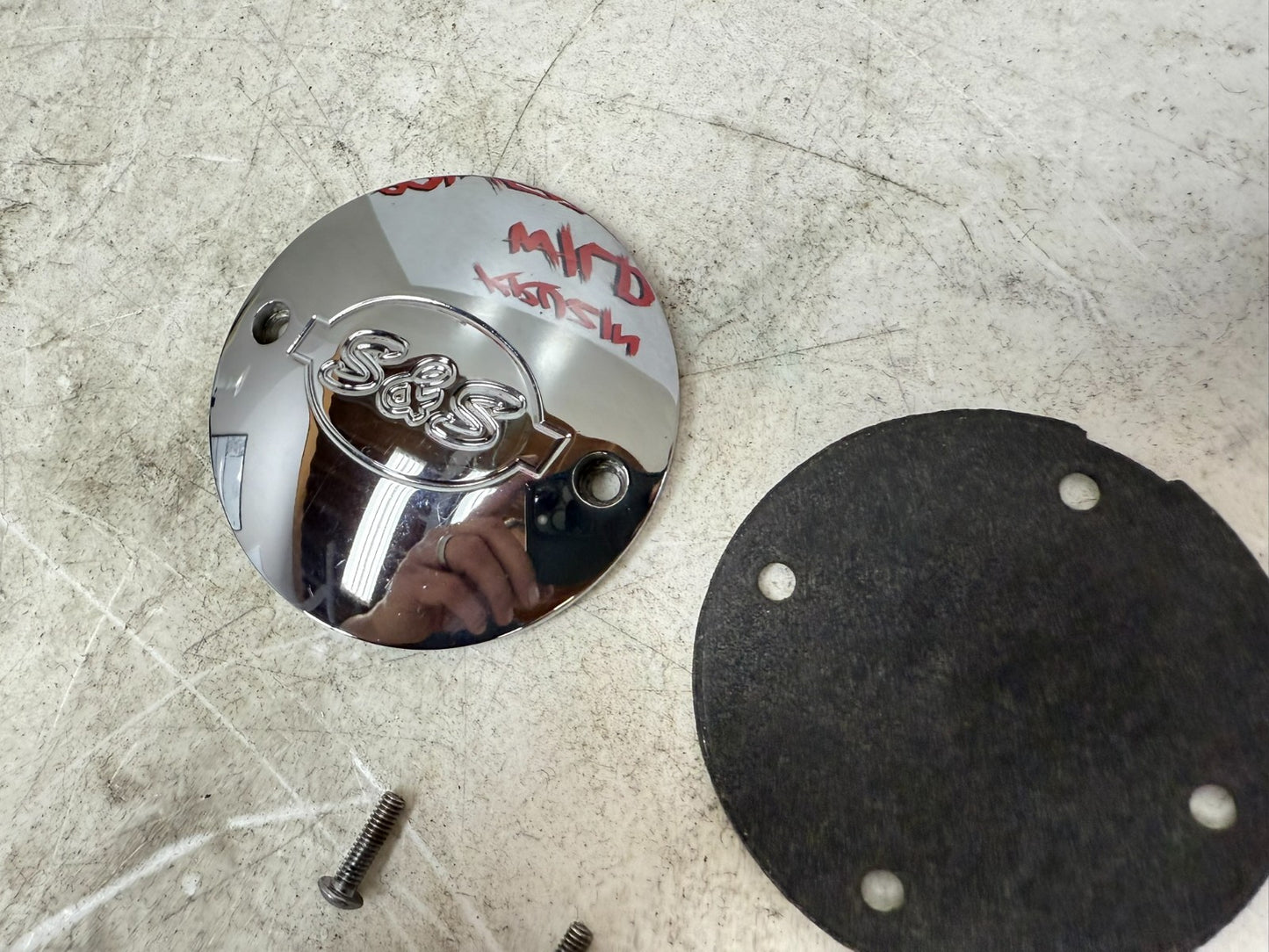 1997 HARLEY DAVIDSON SOFTAIL S&S Nose Cone Cam Cover Filler Panel