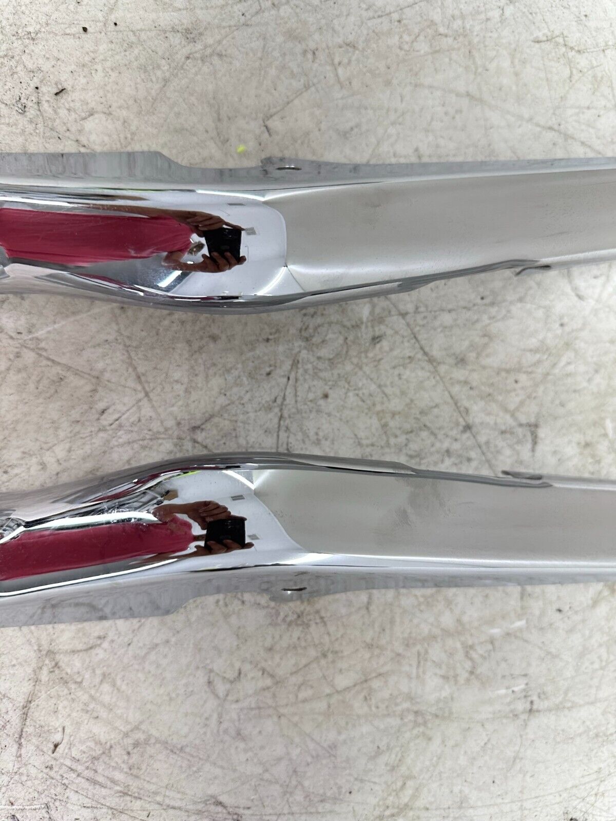 2004 HARLEY FLH ELECTRA GLIDE Chrome Rear Frame Strut Arm Covers