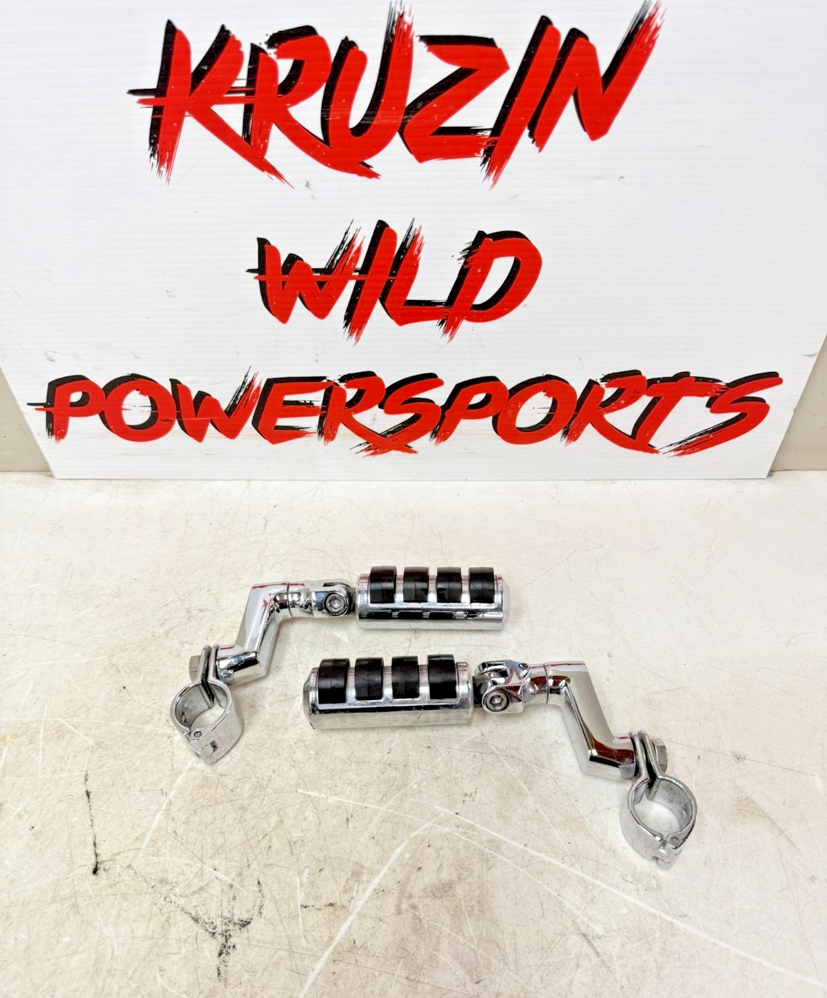 2003 HARLEY ELECTRA GLIDE Chrome Highway Foot Pegs Foot Rest OEM HD