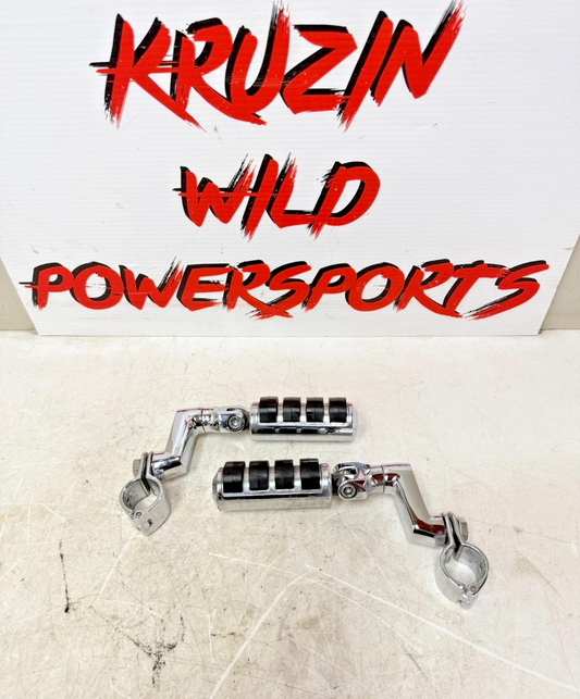 2003 HARLEY ELECTRA GLIDE Chrome Highway Foot Pegs Foot Rest OEM HD