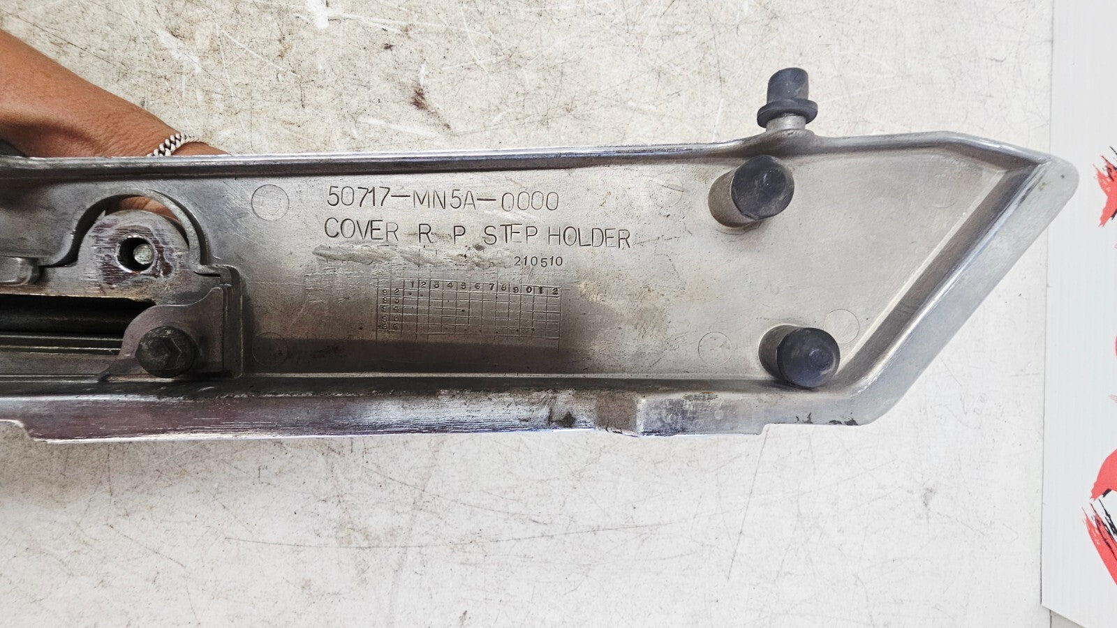 1995 HONDA GOLDWING GL1500 Kuryakyn Transformer Rear Passenger Floorboard 