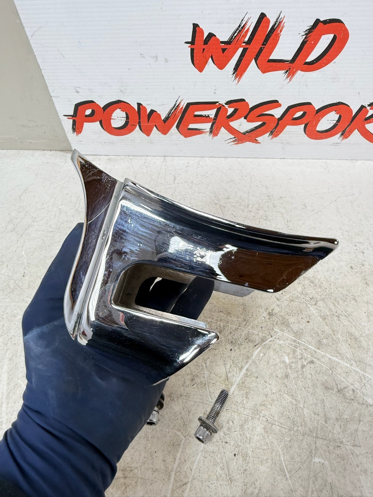 1993 HARLEY DYNA Wide Glide Chrome Front Lower Motor Mount Cover Guard