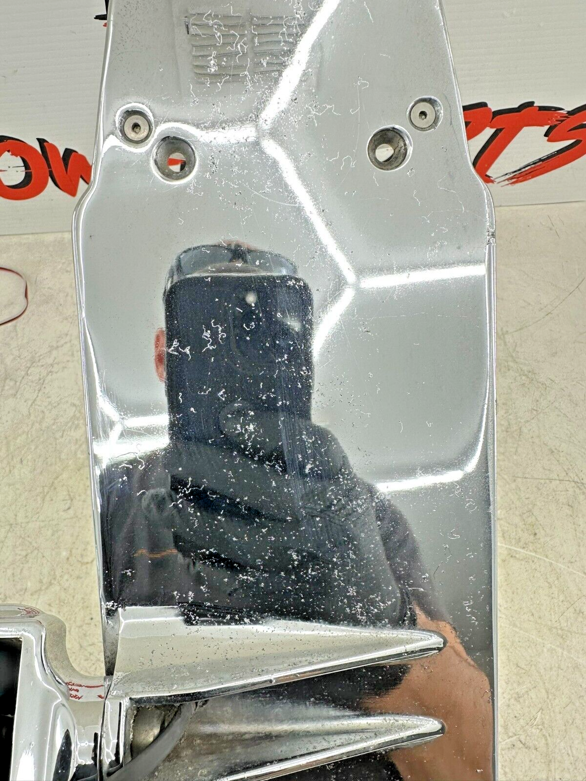 2002 HARLEY DYNA LOW RIDER Chrome Swingarm License Plate Side Mount