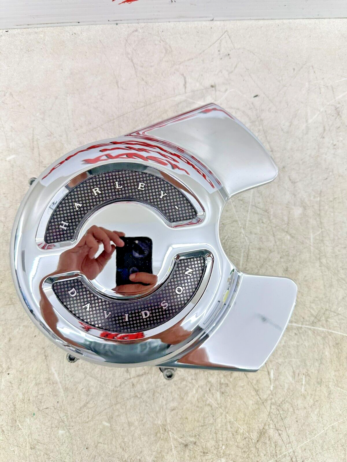 2003 Harley Davidson V Rod VRSCA Chrome Front Drive Engine Motor Pulley Cover