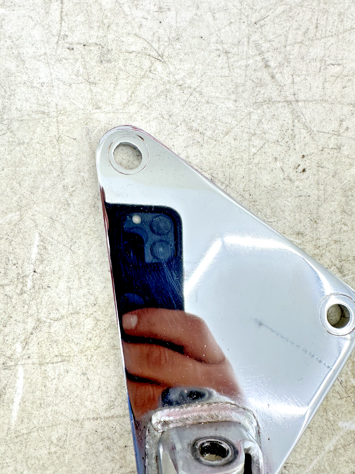 1999 HONDA VALKYRIE INTERSTATE Chrome Driver Left Side Foot Peg mount frame