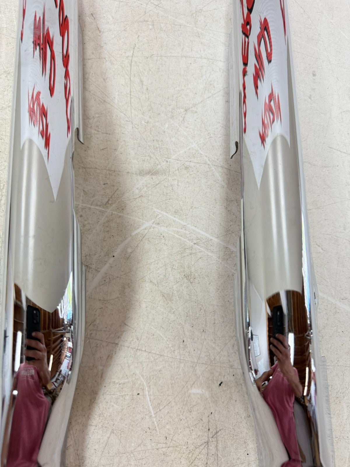 2003 HARLEY ELECTRA GLIDE Chrome Rear Strut Arm Frame Cover