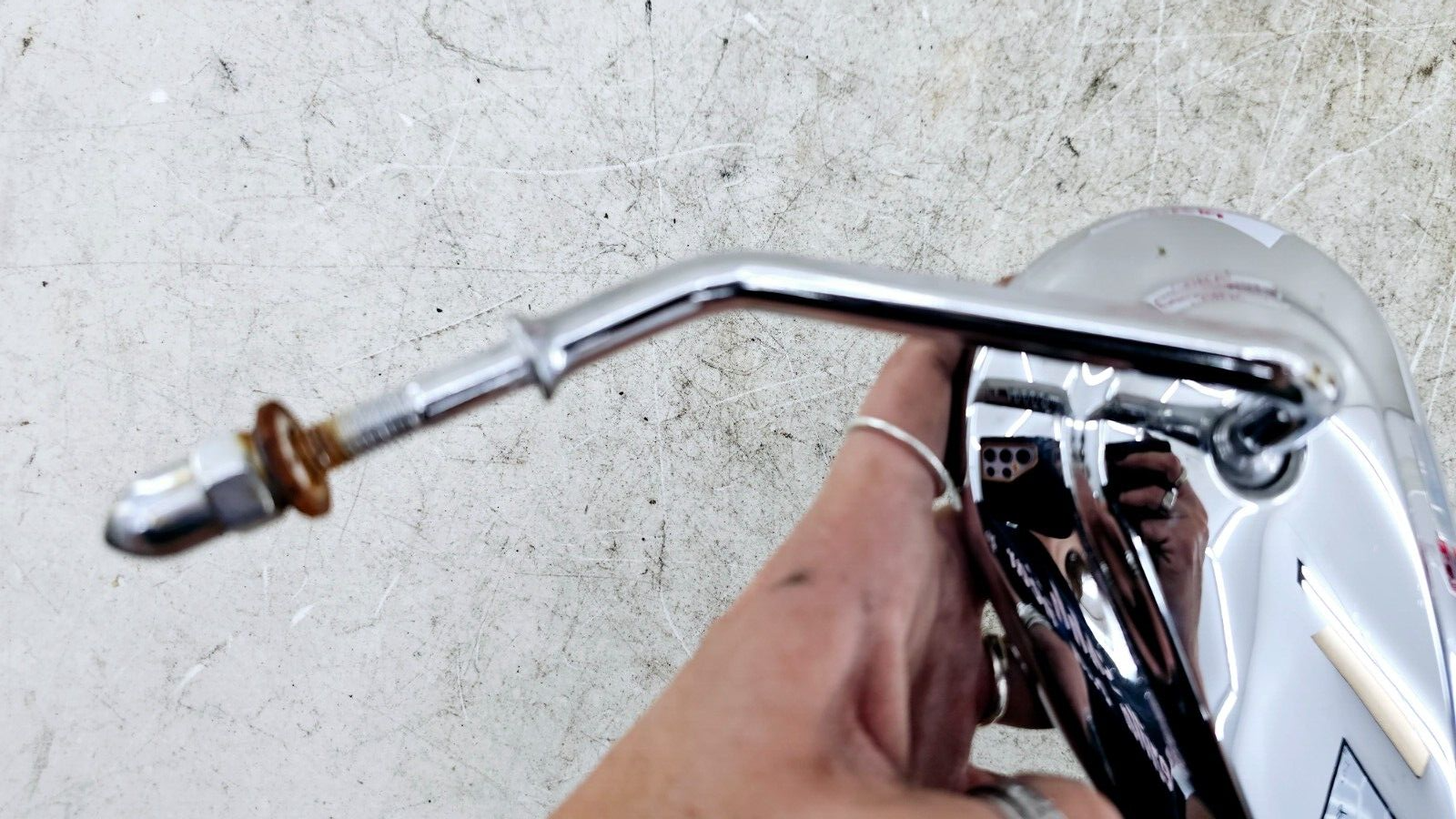 1999 HARLEY SOFTAIL Chrome Mirror Left Side