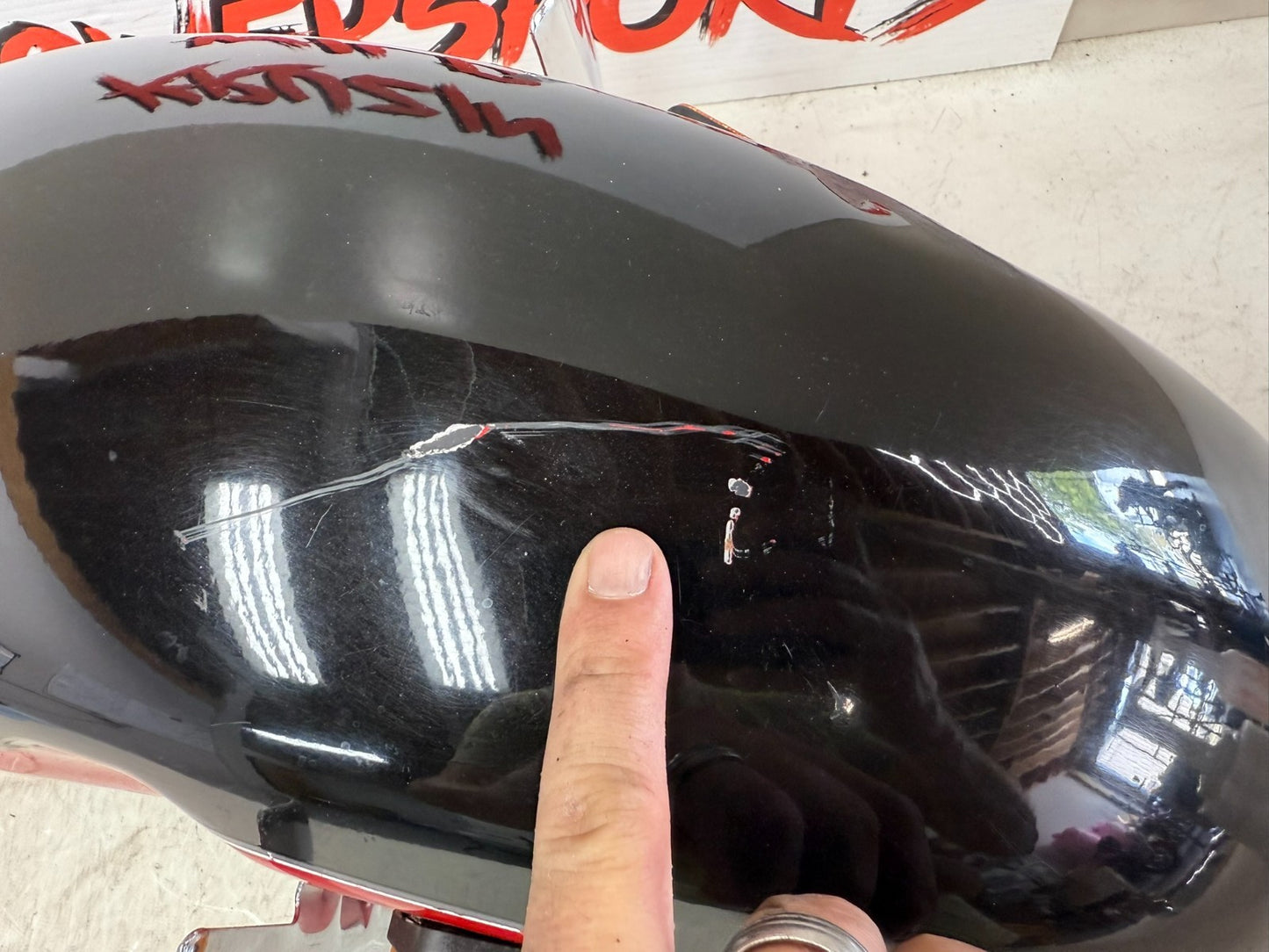 2001 HONDA VALKYRIE INTERSTATE OEM Front Fender With Chrome Trim Tip