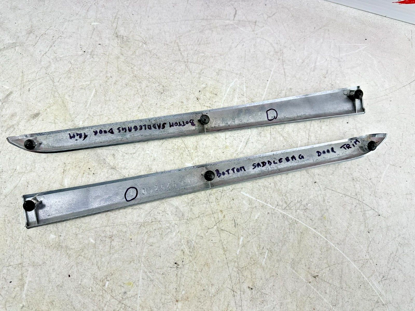 04 Honda Goldwing GL1800 Right & Left Saddlebag Door Trim Chrome Set OEM Genuine