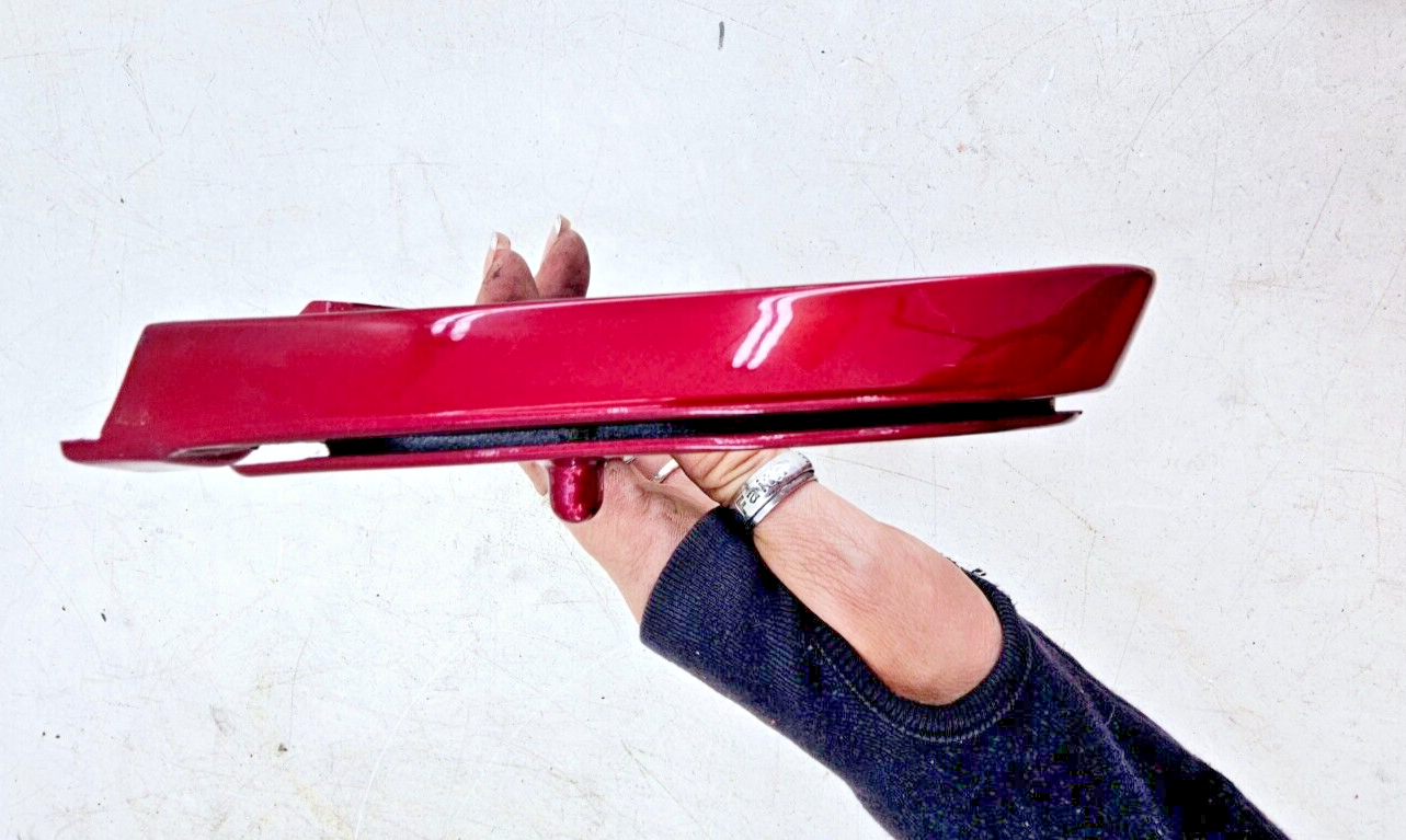 1993 HONDA GOLDWING GL1500 Left Side Mirror Trim Ring Filler Panel Red OEM