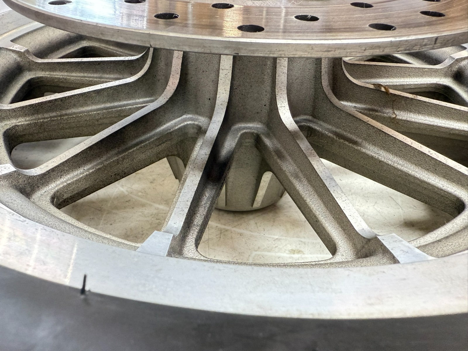 1997 Harley Davidson Sportster Rear Wheel Rim Tire Brake Rotor 13 Spoke 16x3.00