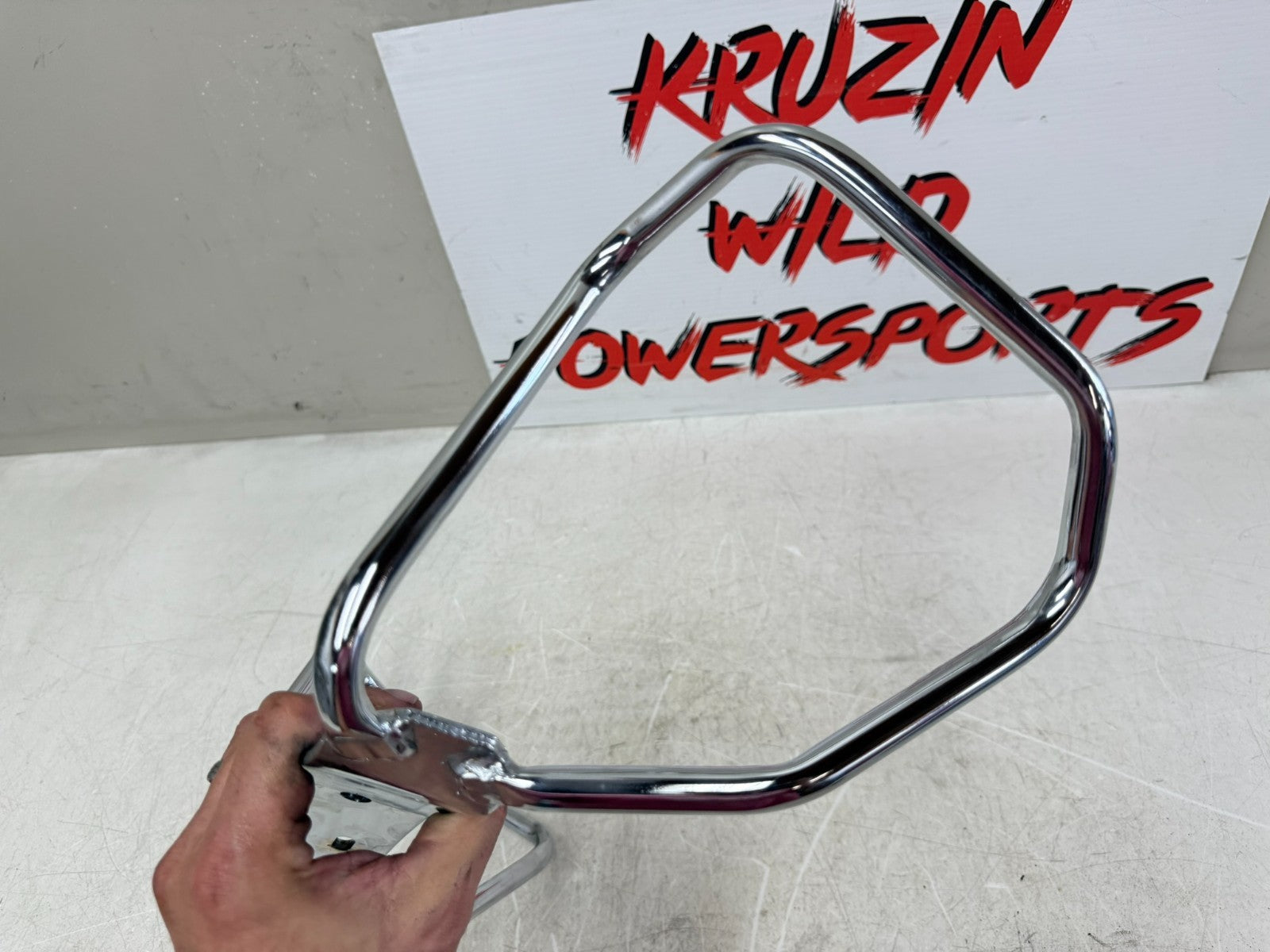 2003 HARLEY ELECTRA GLIDE Chrome Passenger Grab Bar Handle Frame