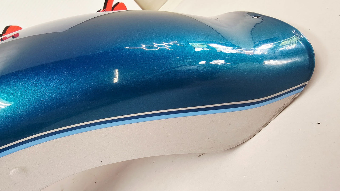 1995 HARLEY SOFTAIL FATBOY OEM Front Fender Aqua Pearl Silver Painted