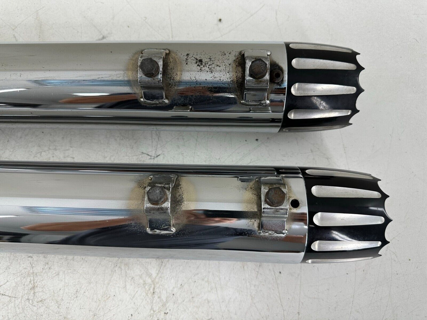 2003 HARLEY FLH ELECTRA GLIDE SCREAMIN EAGLE SLIP ON MUFFLERS RIGHT LEFT 3.5"