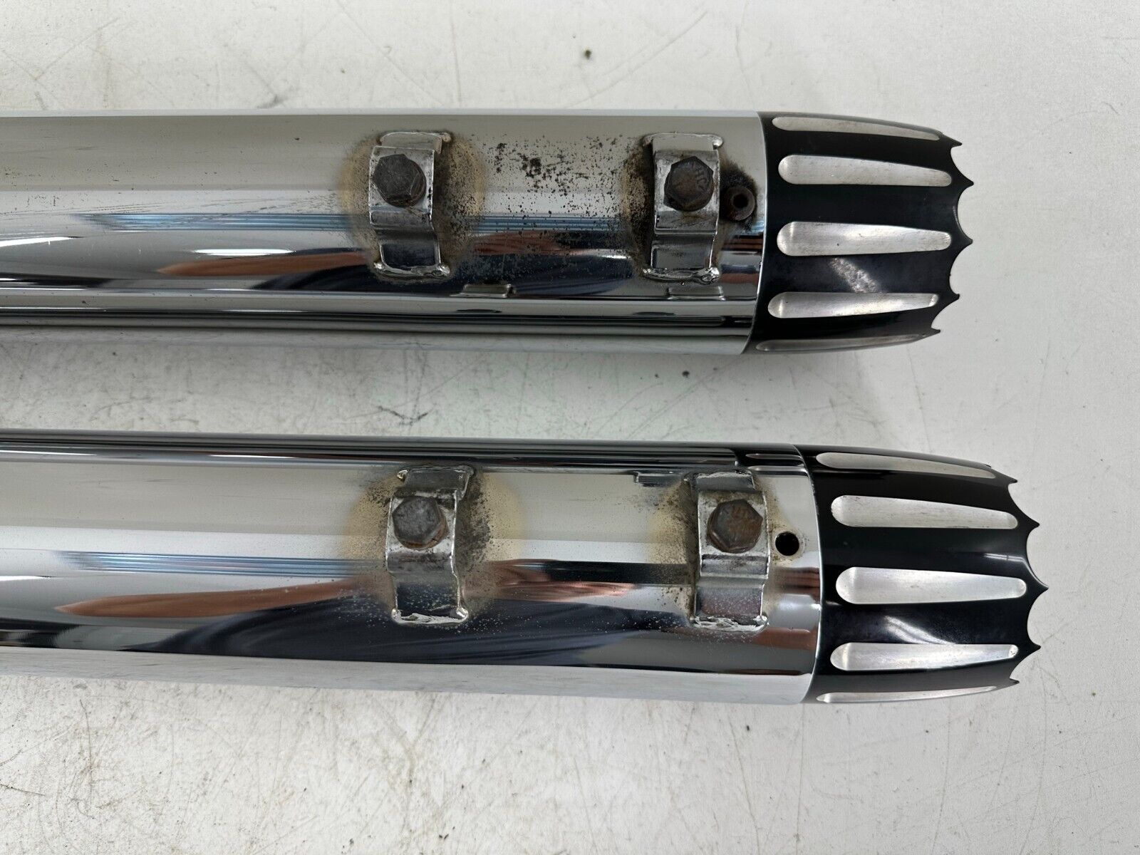 2003 HARLEY FLH ELECTRA GLIDE SCREAMIN EAGLE SLIP ON MUFFLERS RIGHT LEFT 3.5"