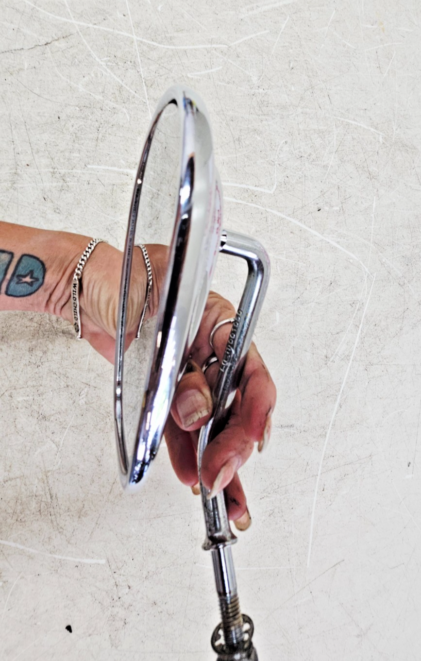 2003 HARLEY ELECTRA GLIDE Chrome Left Rear View Mirror