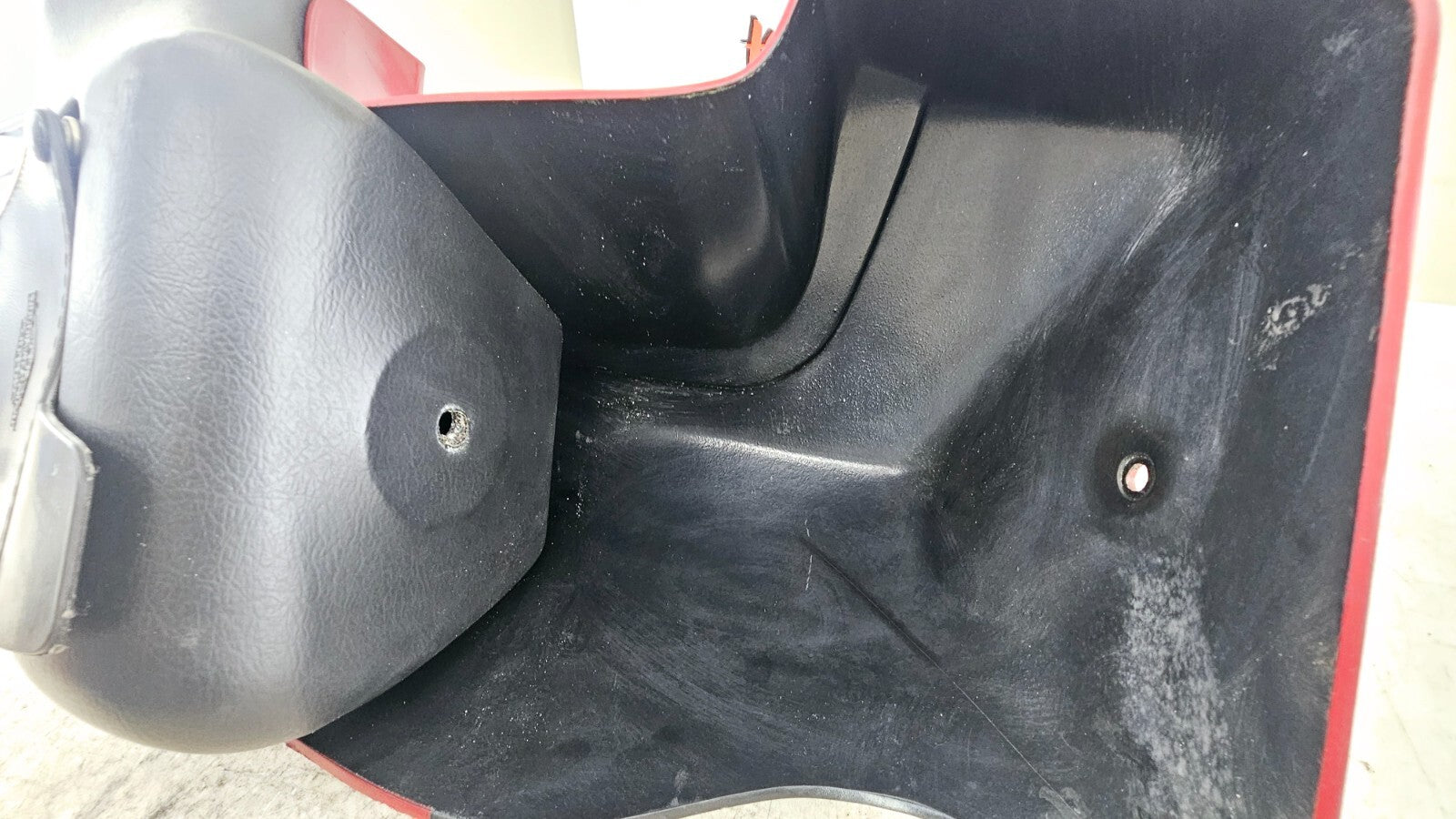 1998 HARLEY FLH ELECTRA GLIDE Left Lower Leg Fairing Cowl Panel RED BLACK OEM HD