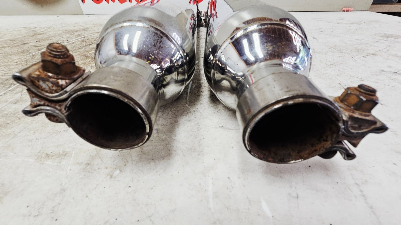 1996 HARLEY FLH ELECTRA GLIDE Exhaust Muffler Pipes Slip On OEM HD