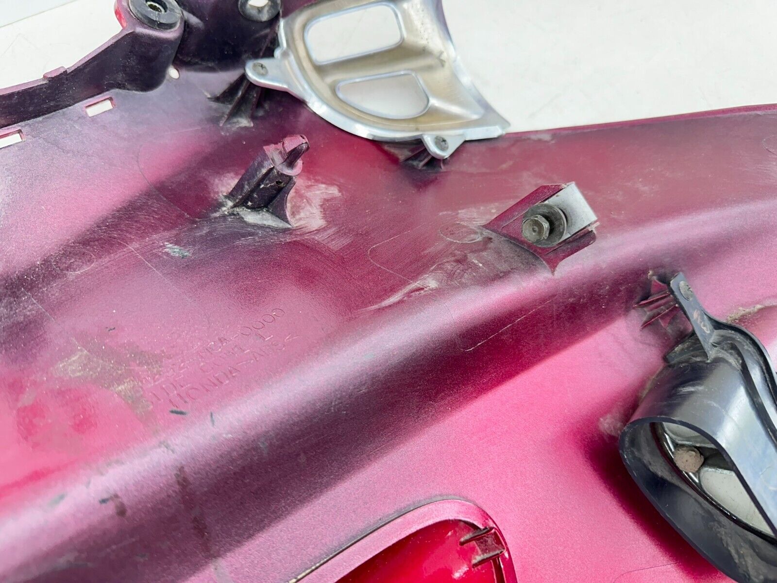2004 Honda Goldwing GL1800 Red Left Side Headlight Mid Fairing Cowl Panel