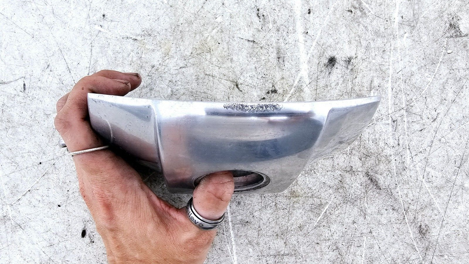 2000 Harley Davidson Sportster Chrome Headlight Visor Mounting Bracket