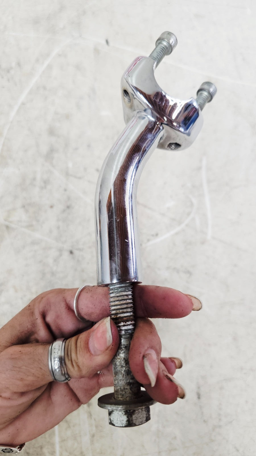 1997 HARLEY DYNA Chrome Pullback Handle Bar Riser